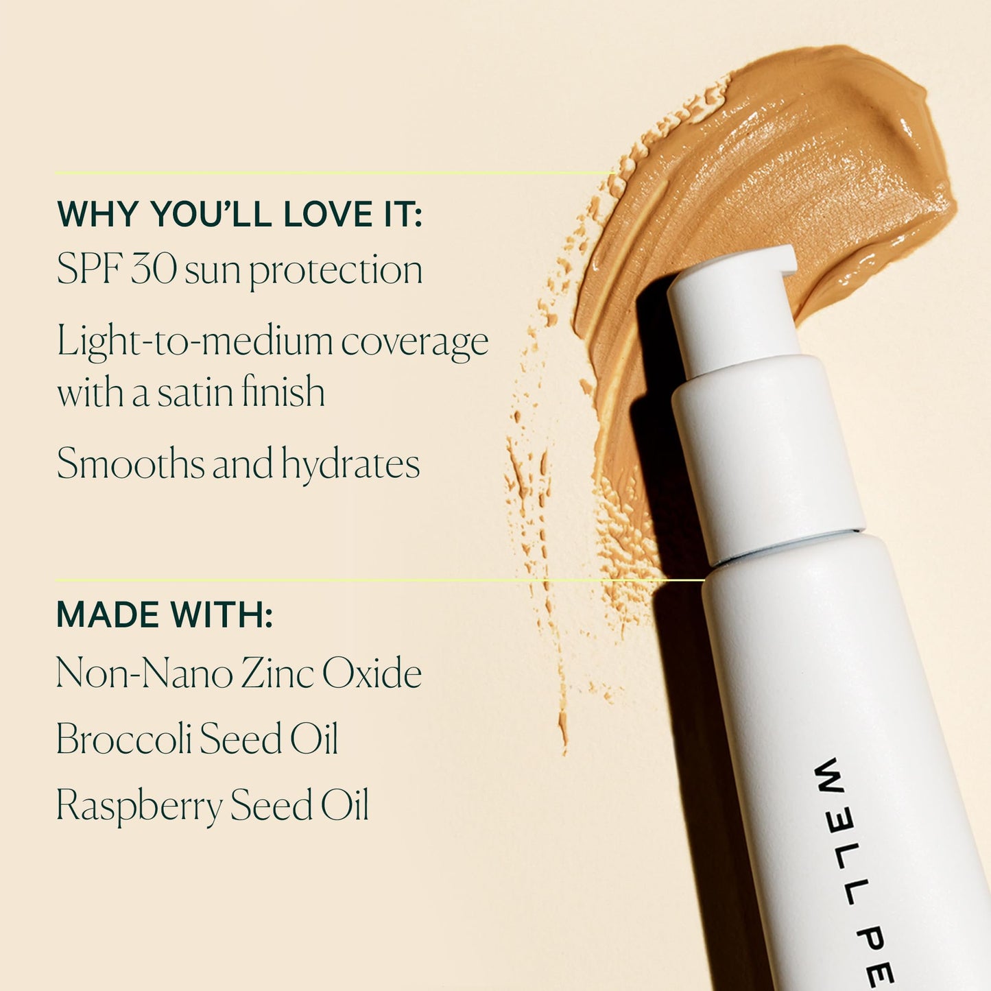 Well People Bio Tint SPF 30 Tinted Moisturizer, Skin-perfecting Moisturizer, Smoothes Imperfections & Moisturizes Skin, Vegan & Cruelty-free, 5N