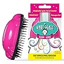 Knot Genie Teeny Detangling Hair Brush for Kids (Fairy Pink) | Perfect Detangling Brush for Curly Hair, Gently Separate Tangles, Leaves Hair Smooth