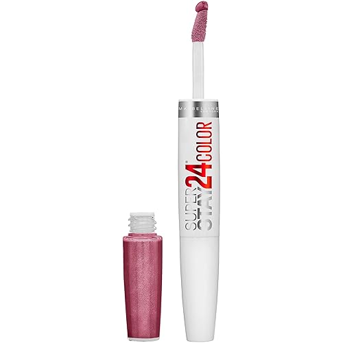 Maybelline Super Stay 24, 2-Step Liquid Lipstick Makeup, Long Lasting Highly Pigmented Color with Moisturizing Balm, Frozen Rose, Mauve Pink, 1 Count