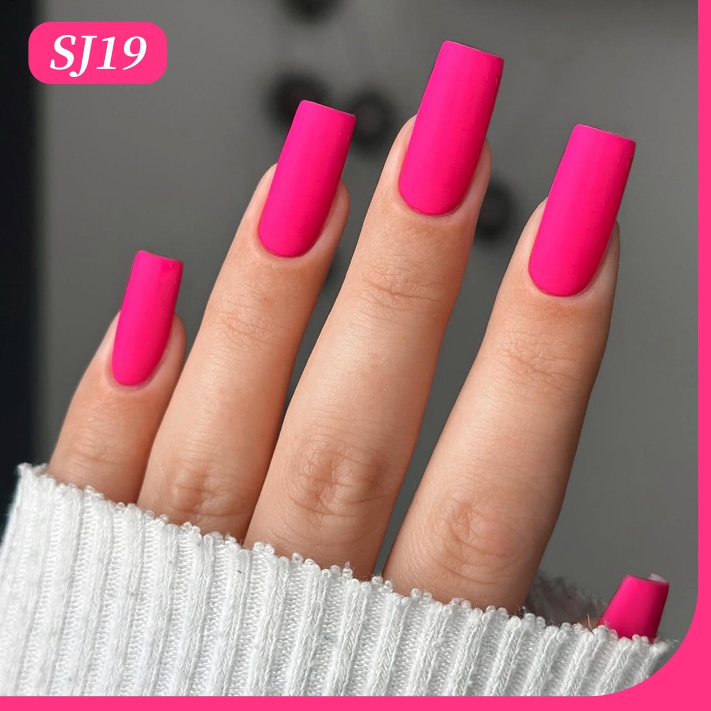 Born Pretty Hot Pink Gel Nail Polish Neon Pink Bright Color Beauty and Personal Care Born Pretty
