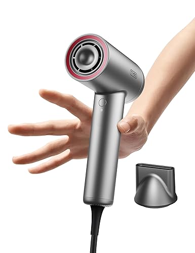 TYMO Ionic Hair Dryer for Women, Professional Blow Dryer with 110000 RPM Brushless Motor for Fast Drying, Travel Lightweight AIRHYPE Lite Hairdryer