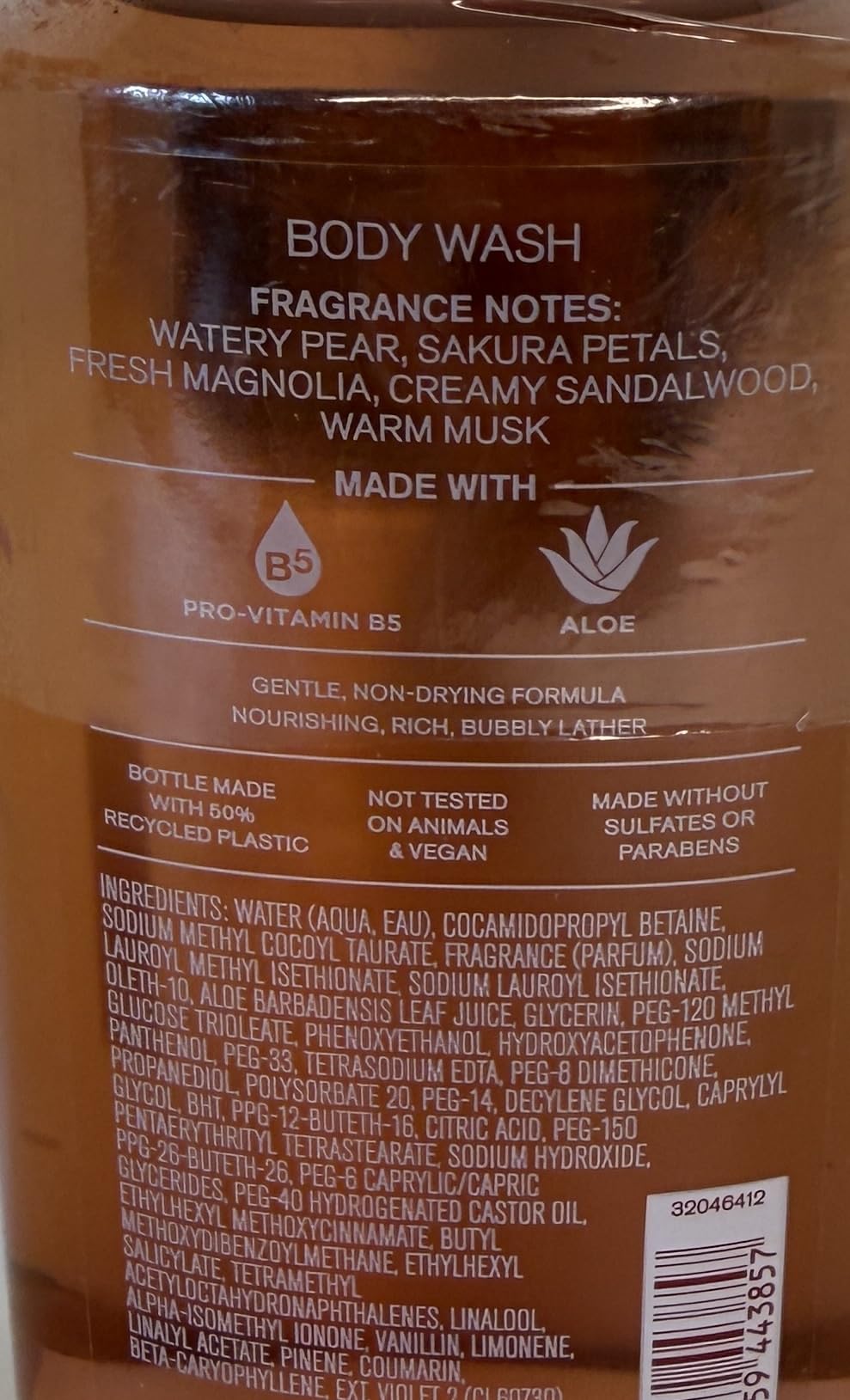 Bath & Body Works Forever Cherry Blossom Body Wash - Soft Floral Daily Shower Gel