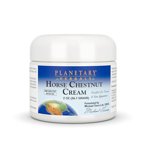 Planetary Herbals Horse Chestnut Cream - Tonifier for Tissues and Vein Appearance - 2 oz