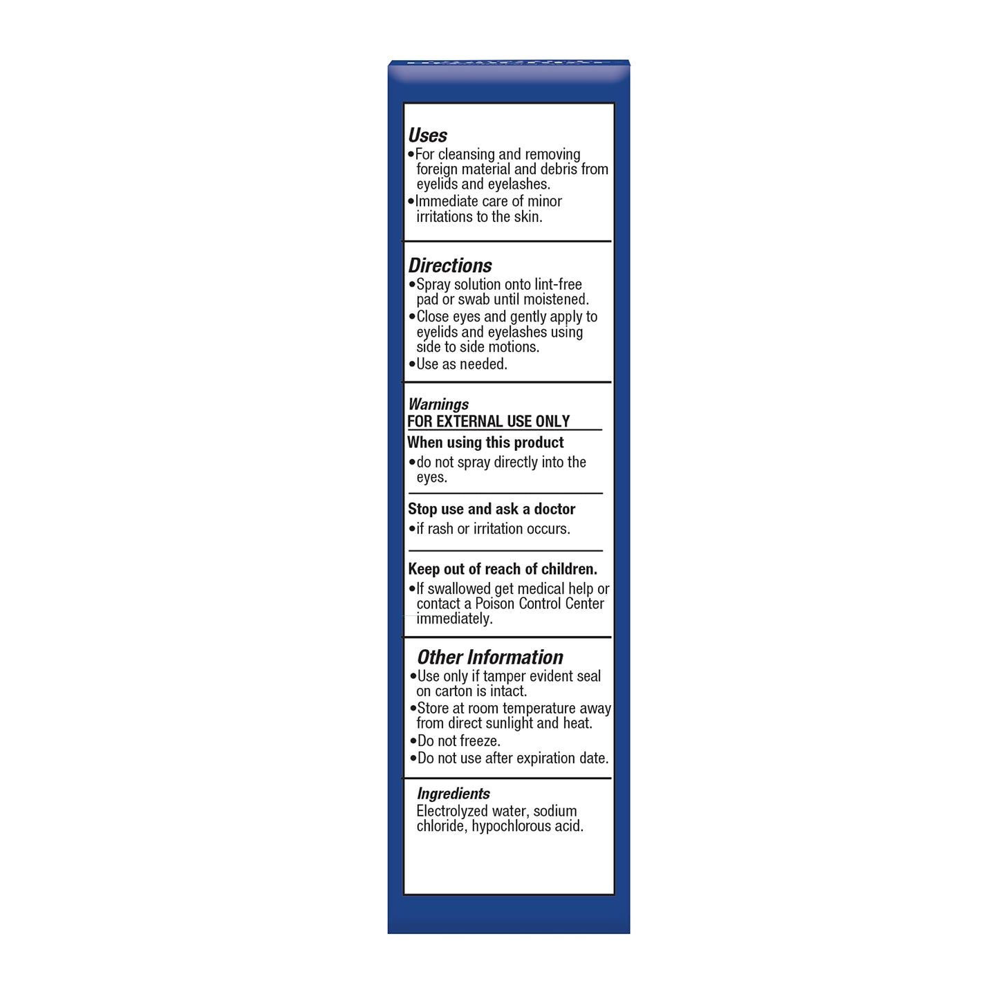 OCuSOFT HypoChlor Spray - Non-Irritating Hypochlorous Acid Spray & Eyelid Cleanser Solution to Remove Oil & Debris- 2 fl oz Beauty and Personal Care OCuSOFT