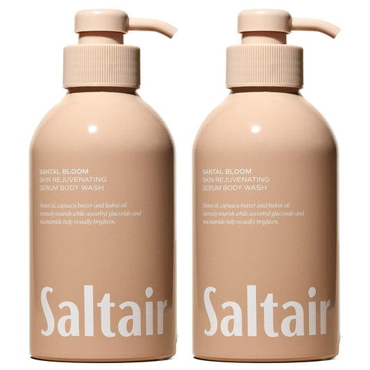 Saltair Body Wash 2-Pack - Santal Bloom - Moisturizing Body Wash with Monoi Oil and Cupuacu Butter - Scented Shower Gel for Women and Men - 2x 17oz Beauty & Personal Care Saltair