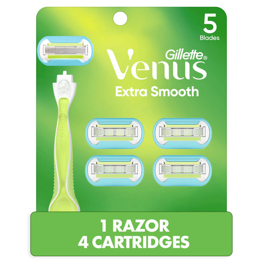 Venus Extra Smooth Women's Razor Handle + 4 Blade Refills Beauty and Personal Care Gillette Venus Default Title