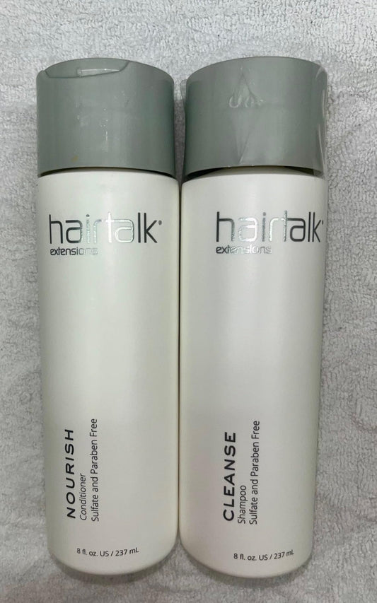 Hairtalk Cleanse Shampoo + Nourish Conditioner DUO - 8oz. each - NO sulfate and Paraben Beauty & Personal Care hairtalk