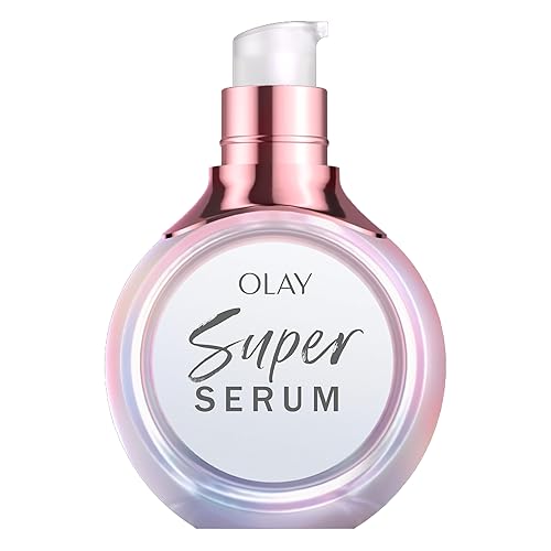 Olay Super Serum Trial Size - Niacinamide, Vitamin C & E, Collagen Peptide, AHA - 5-in-1 Skin Care Benefits - Healthy Glow, Brightening, Hydrating