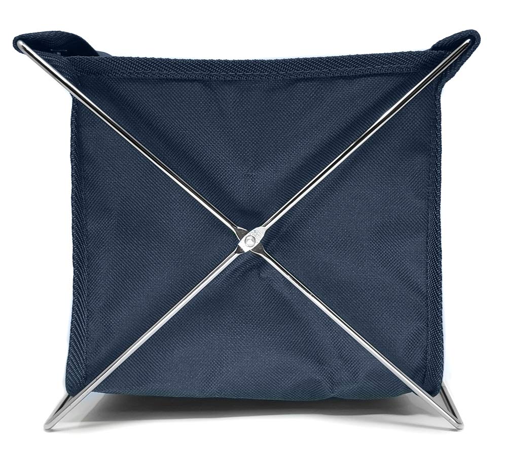 Mediz Foldable Shoe Cover Holder (Blue) with Bonus: 1 Door Hanger with Designs on Front and Back - Please Use Shoe Covers