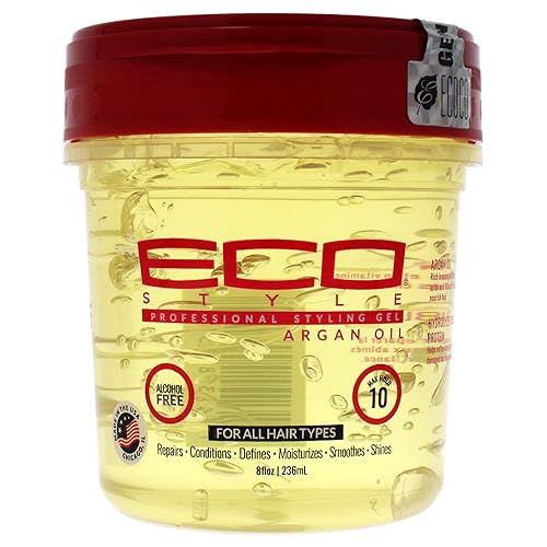 ECOCO Moroccan Argan Oil Styling Gel, 8 Fluid Ounce