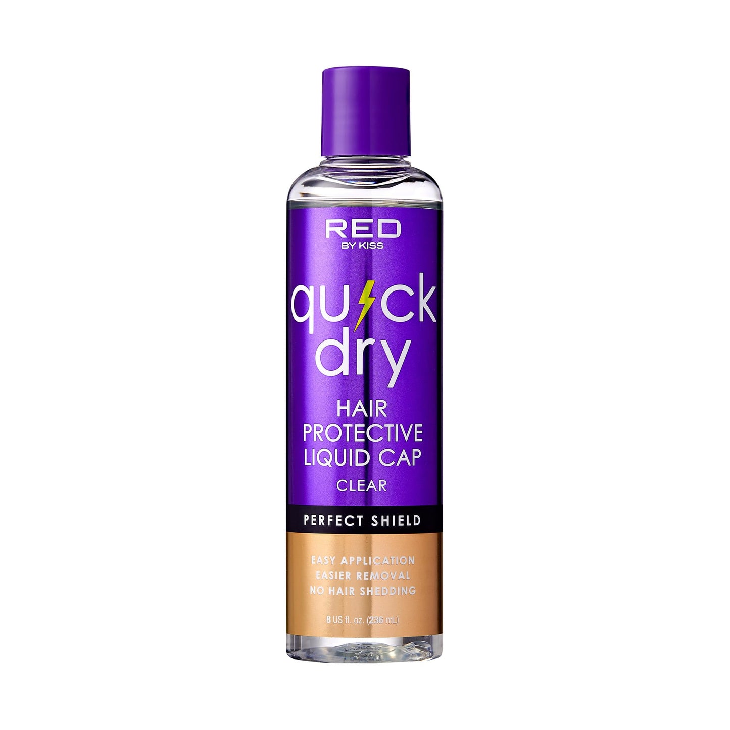 Red by Kiss Quick Dry Hair Protective Liquid Cap, Strong Lightweight Protection from Weaves Glue Damage, Fast Application, Quick Drying, & Easy