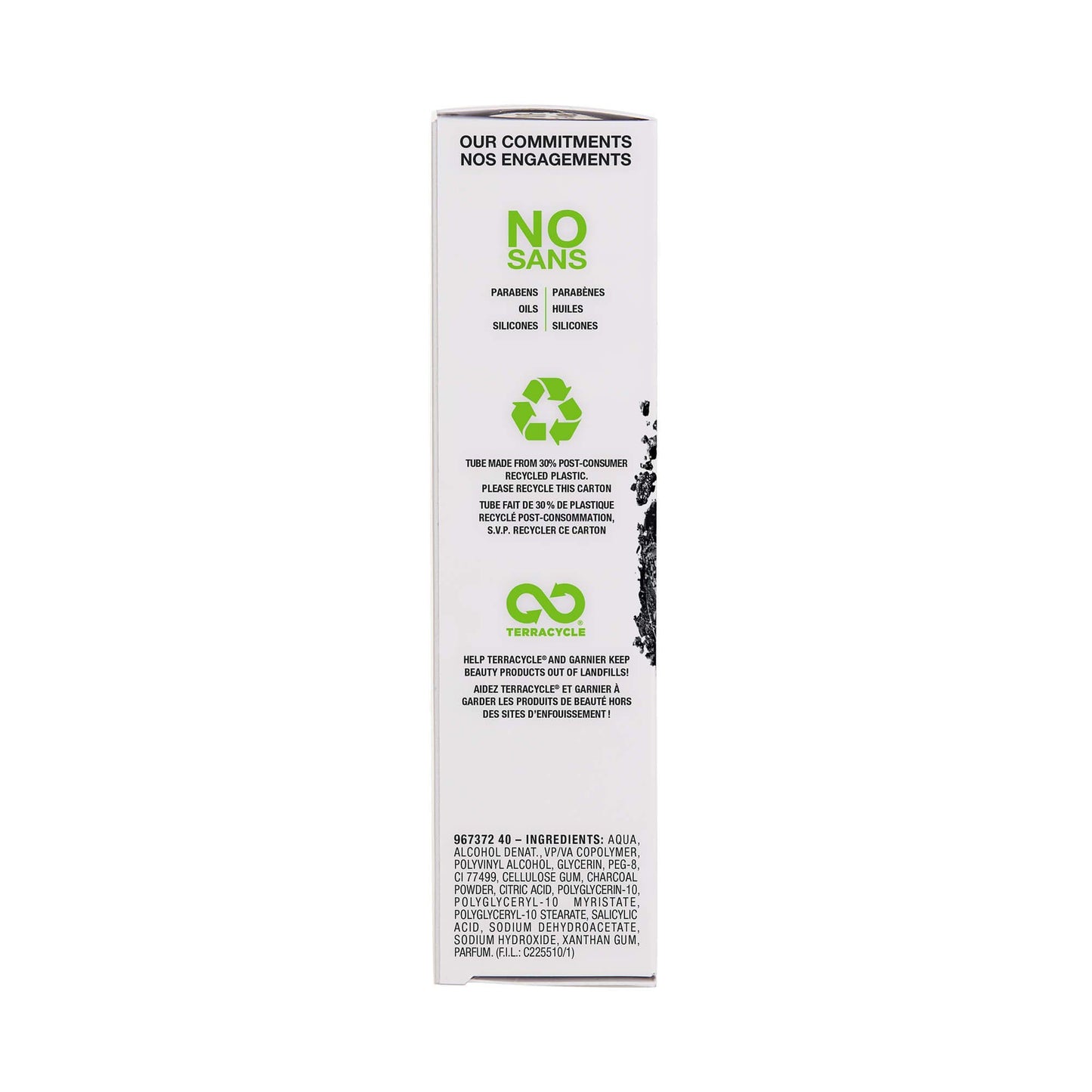 Garnier Black Peel Off Mask With Charcoal Facial Treatments 1.7 fl oz, Clean+
