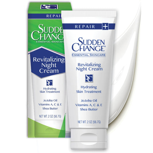 Sudden Change Revitalizing Night Cream - Face Lotion For Deep Wrinkles - Clinically Proven & Recommended By Professionals - Collagen & Elastin Booster