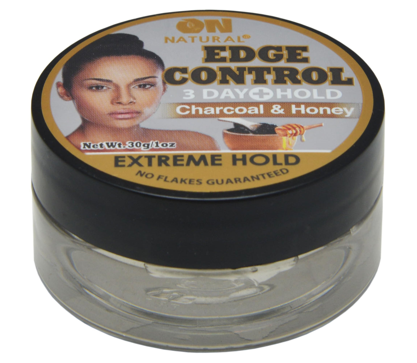 On Natural Edge Control Extreme Hold-Charcoal and Honey (1 oz)