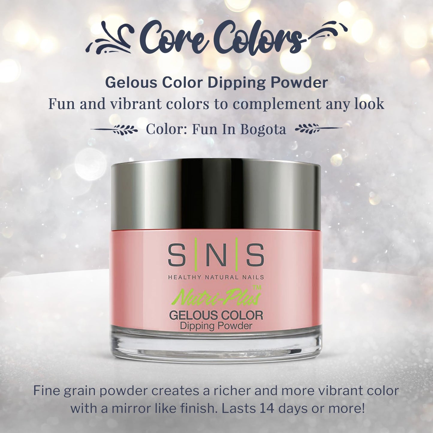SNS Nail Dip Powder, Gelous Color Dipping Powder - Fun In Bogota (Purple/Mauve, Cream) - Long-Lasting Dip Nail Color Lasts 14 Days - Low-Odor & No UV Beauty & Personal Care SNS Healthy Natural Nails