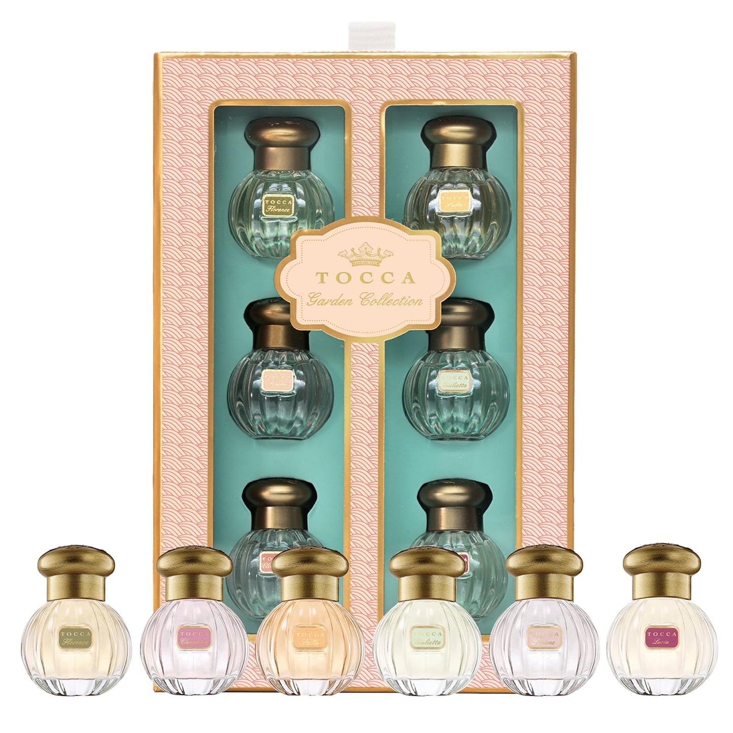 Tocca Mini Perfume Set of 6 ($90 Value) - 5ml (0.16 Fl Oz) Each, Spring Garden Collection - Includes Florence, Stella, Simone, Giulietta, Cleopatra