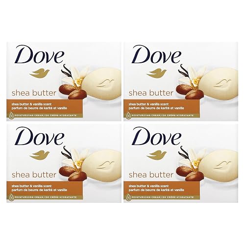 Dove Purely Pampering Shea Butter Beauty Bar, 2 Bar (Pack of 4)