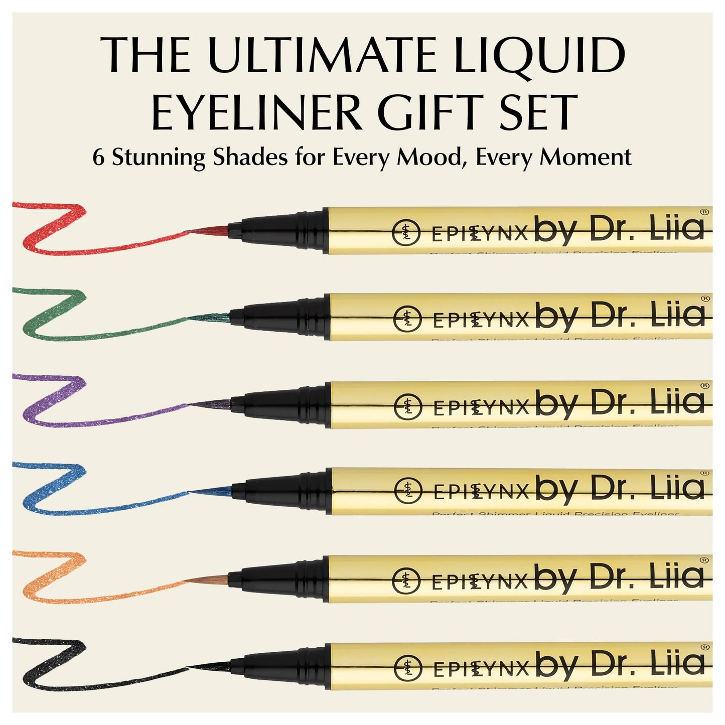Liquid Eyeliner - Hypoallergenic Eyeliner with Fine Brush Tip, Long-Lasting Waterproof Eye Liner - Cruelty-Free, Vegan, Hypoallergenic, Gluten-Free