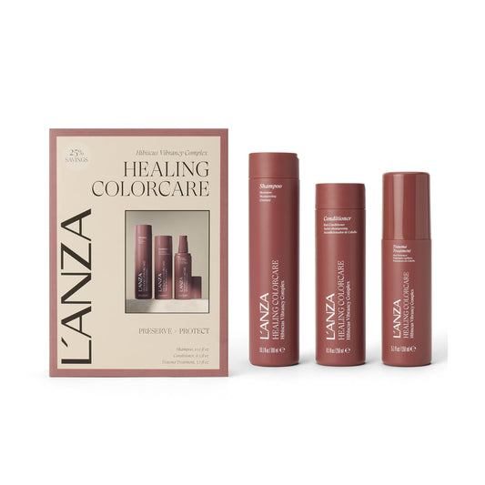 L'ANZA Healing Colorcare Trauma Treatment, Shampoo & Conditioner Set, Color-Safe Cleanse for Dry, Damaged Color Treated Hair, Anti-Fade Formula