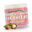 RA COSMETICS Whipped Shea Butter Honey Peach - 100% Pure and Natural African Shea Butter - Ultimate Handcrafted Moisturizer with Essential Vitamins