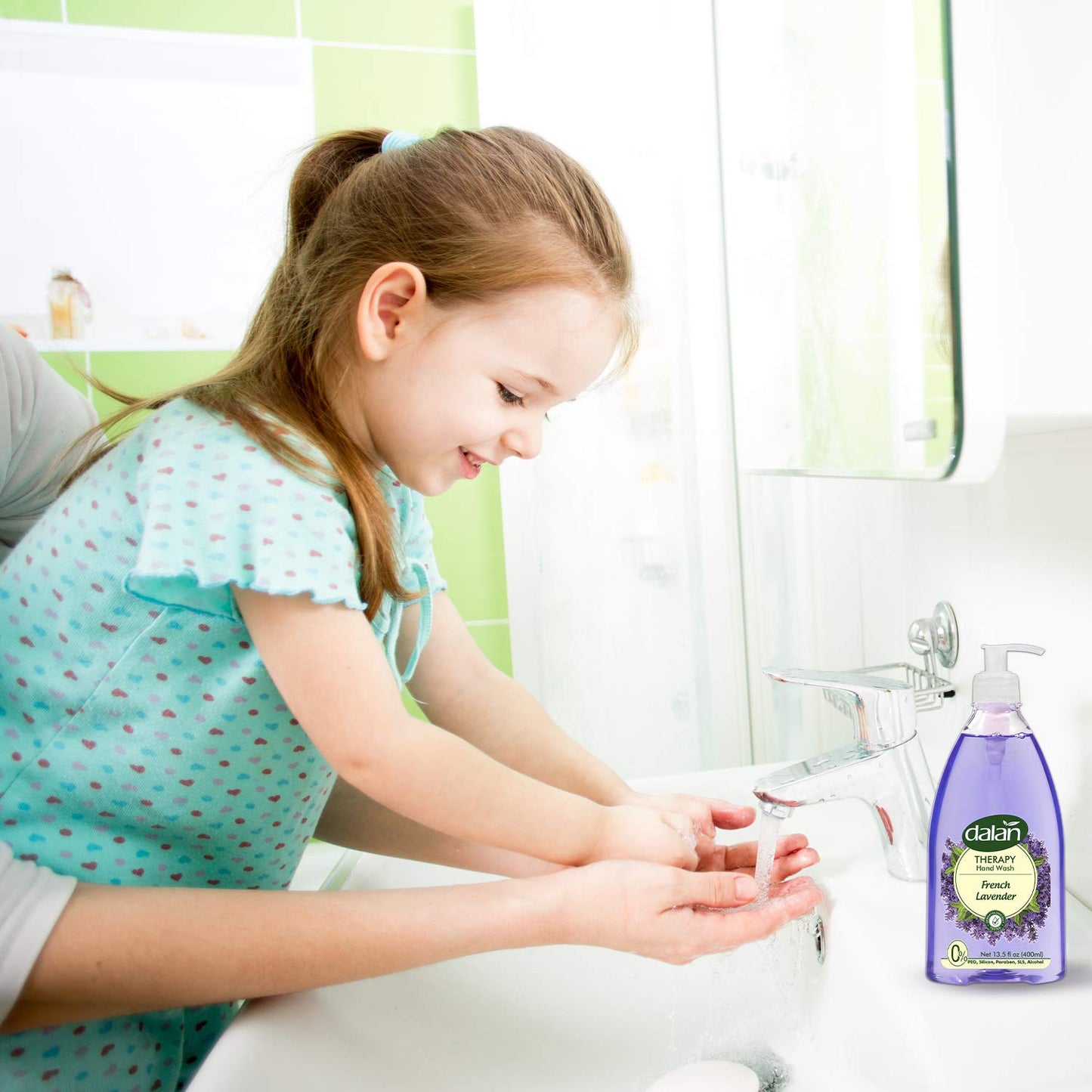 Dalan Therapy French Lavender Ultra Moisturizing Liquid Hand Soap for Normal and Dry Hands Fresh Clean and Soft Feeling (13.5 Fl Oz / 400 mL (Pack