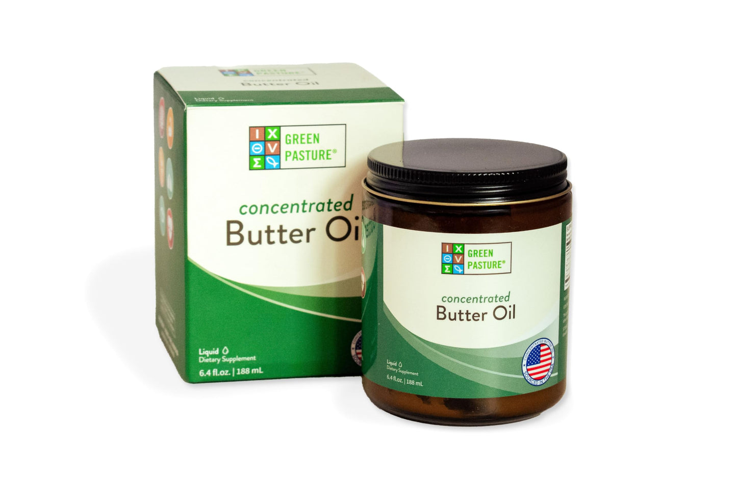 Green Pasture Concentrated Butter Oil Liquid - 6.4 fl. oz. - CLA- Vitamin A (6.4 oz.)