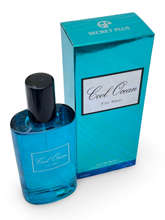 Secret Plus Cool Ocean for Men Eau de Parfum, 3.4 Fl Oz, Sea Water, Lavender, Mint Fragrance Beauty & Personal Care Secret Plus