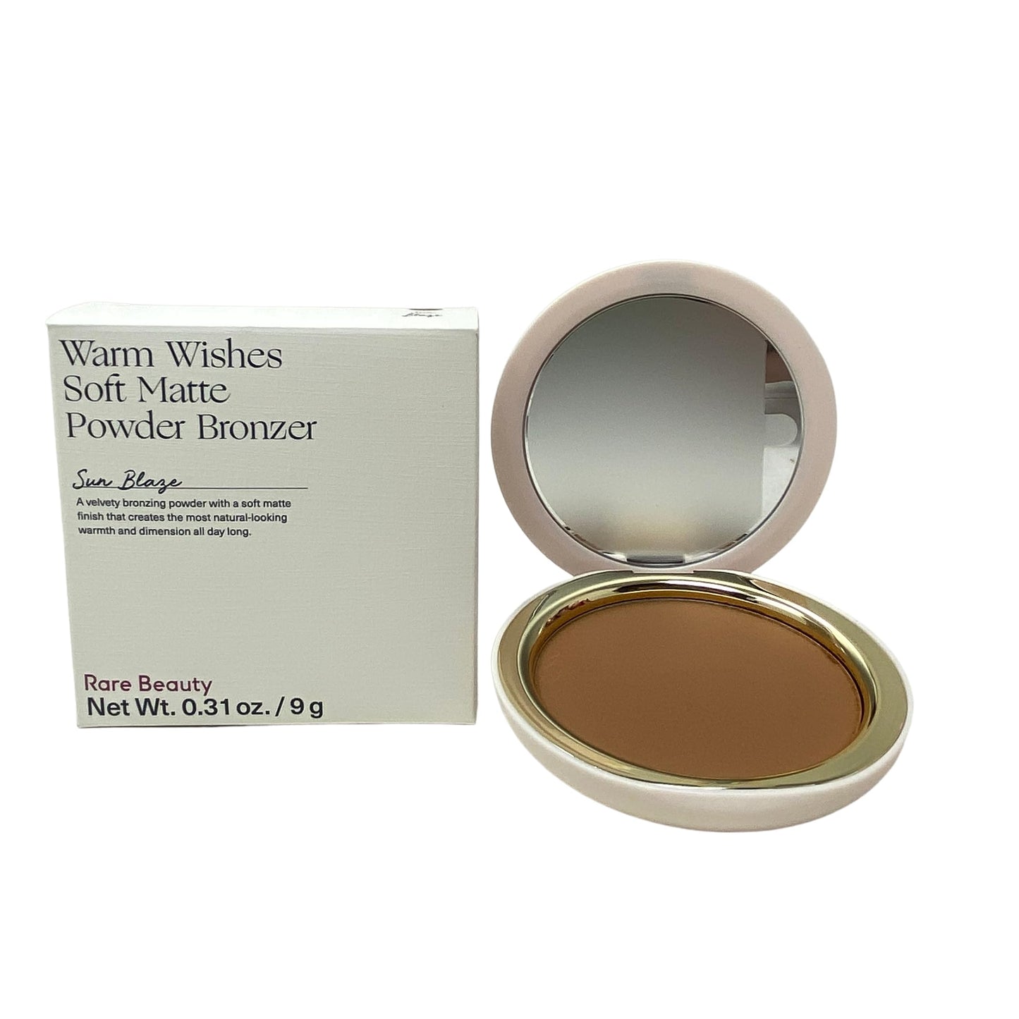 Rare Beauty Warm Wishes Soft Matte Powder Bronzer - Sun Blaze - (tan with neutral warm undertone) 0.31 oz/9 g