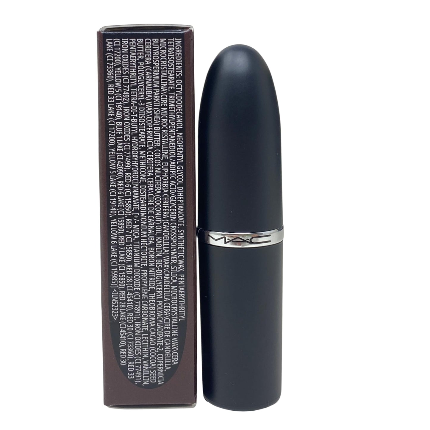 MAC Cosmetics Macximal Silky Matte Lipstick - 629 Bare - (Deep rich chocolate brown) 0.12 oz / 3.35g