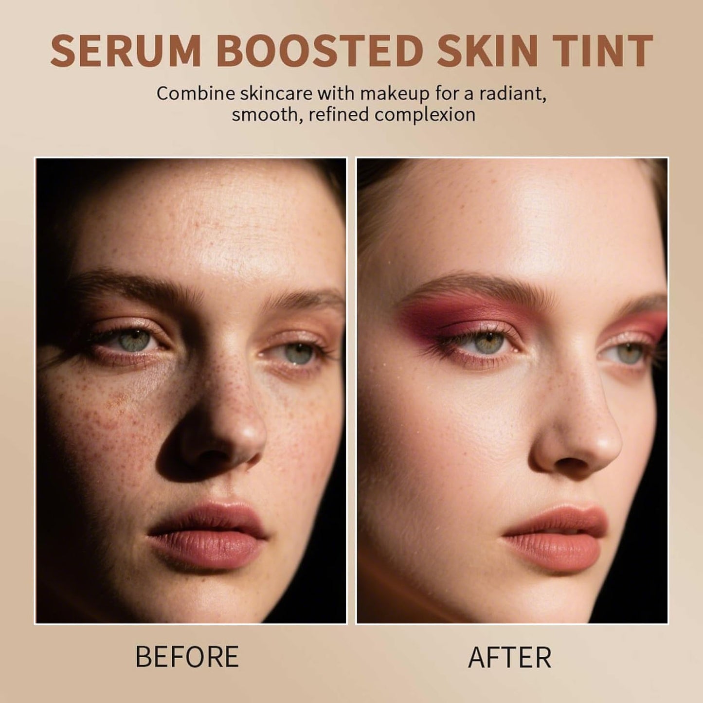 Beauty Balm Serum Boosted Skin Tint, Foundation Stick, Tinted Moisturizer for Face, Full Coverage Foundation, Concealer Stick for Foundation Makeup Beauty and Personal Care Lulesi