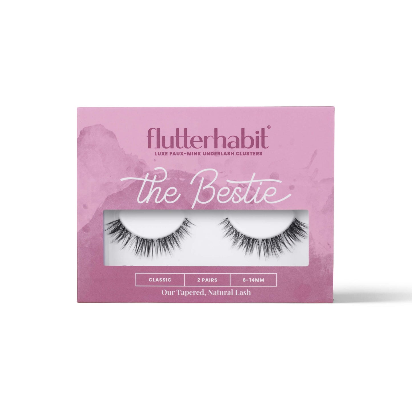 FlutterHabit The Bestie Lashes, 2 Sets of Eyelashes, DIY Lash Extensions, Up to 10 Day Lash Wear, Salon Quality Cluster Eyelashes for a Natural Look…