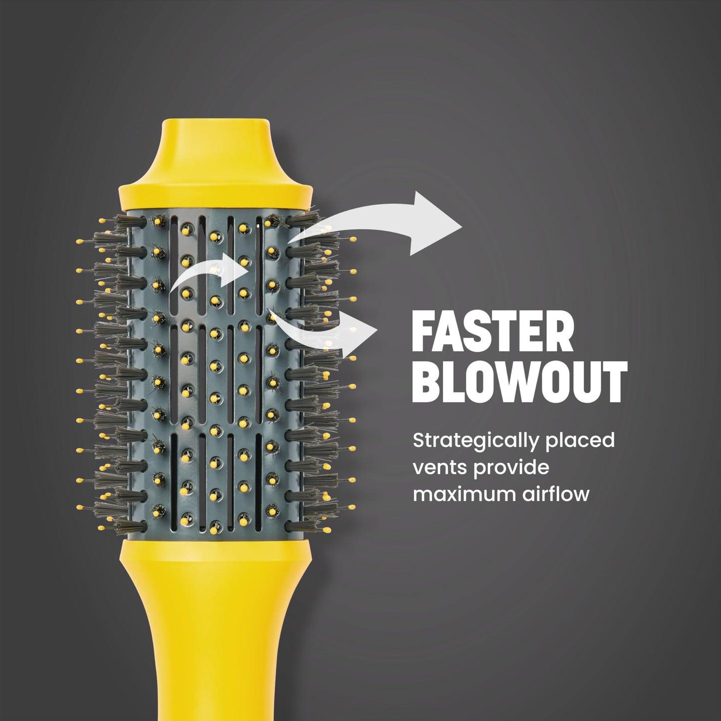 Drybar The Double Shot Oval Blow-Dryer Brush - Smooth, Shiny Hair with Volume and Less Frizz - Salon Styling Brush for Faster Blowouts