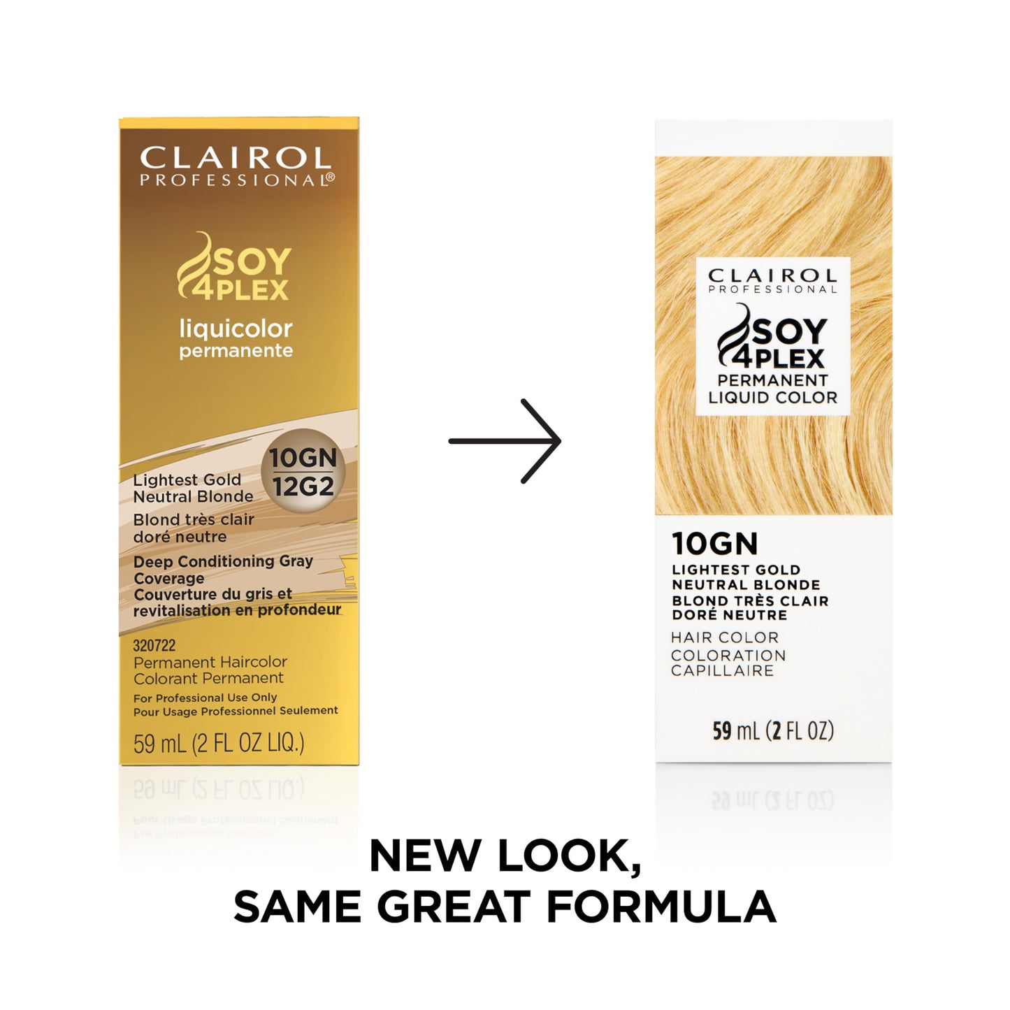 Clairol Professional Permanent Liquicolor, 10GN Lightest Gold Neutral Blonde, 2 Fl Oz - Packaging May Vary