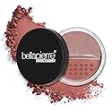 Bellapierre Mineral Blush - Loose Powder Blush, Lightweight Cheek Color, Warm Dewy Finish, Talc-Free, Hypoallergenic & Non-Toxic - 0.3 oz - Suede