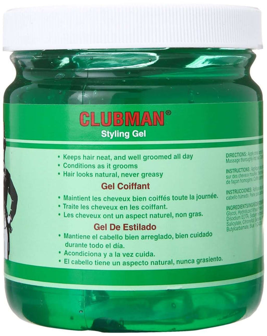 Pinaud Clubman Styling Gel 16 oz (Pack of 5)