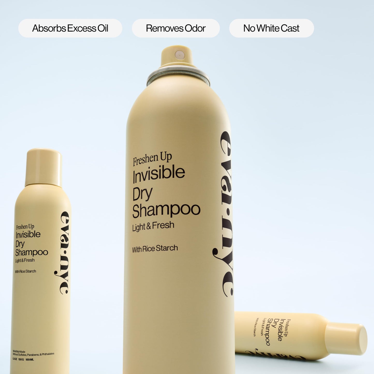 Eva NYC Invisible Dry Shampoo Spray - Oil-Absorbing, Removes Odor & No White Cast - Freshen Up Dry Shampoo For Women - For Light, Dark + Oily Hair Beauty and Personal Care EVA·NYC