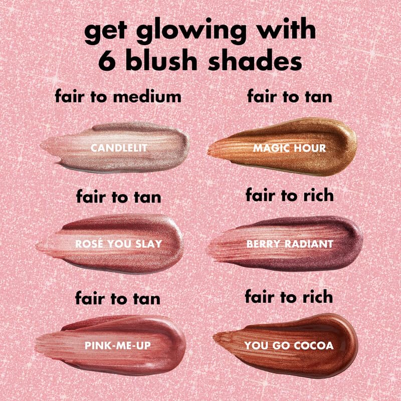e.l.f. Halo Glow Blush Beauty Wand, Liquid Blush Wand For Radiant, Flushed Cheeks, Infused With Squalane, Vegan & Cruelty-free, Pink-Me-Up