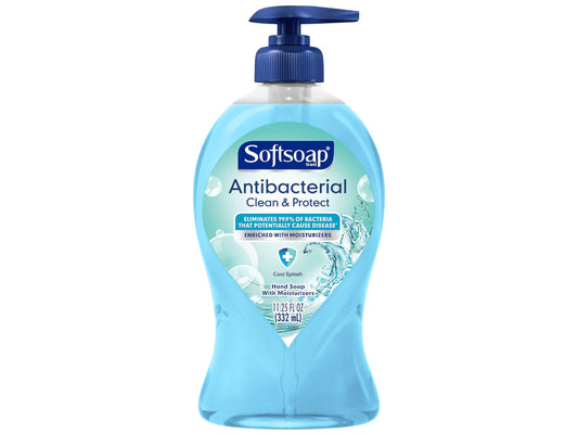 Softsoap Antibacterial Liquid Hand Soap Pump, Clean & Protect, Cool Splash - 11.25 Fl. Oz Beauty & Personal Care Softsoap