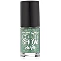 Maybelline New York Color Show Veils Nail Lacquer Top Coat, Teal Beam, 0.23 Fluid Ounce Beauty & Personal Care MAYBELLINE