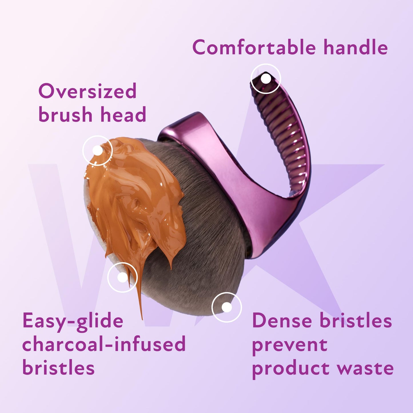 Westmore Beauty Blend & Blur Body Kabuki Brush & Self Tanner Brush - For Body Makeup & Foundation - Blending Applicator For Self Tanning