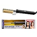 Red by Kiss Hot Comb Hair Straightener 450 Degrees, Straight Teeth Electric Heating Comb, Pressing Comb Brush for Straightening Hair and Beard