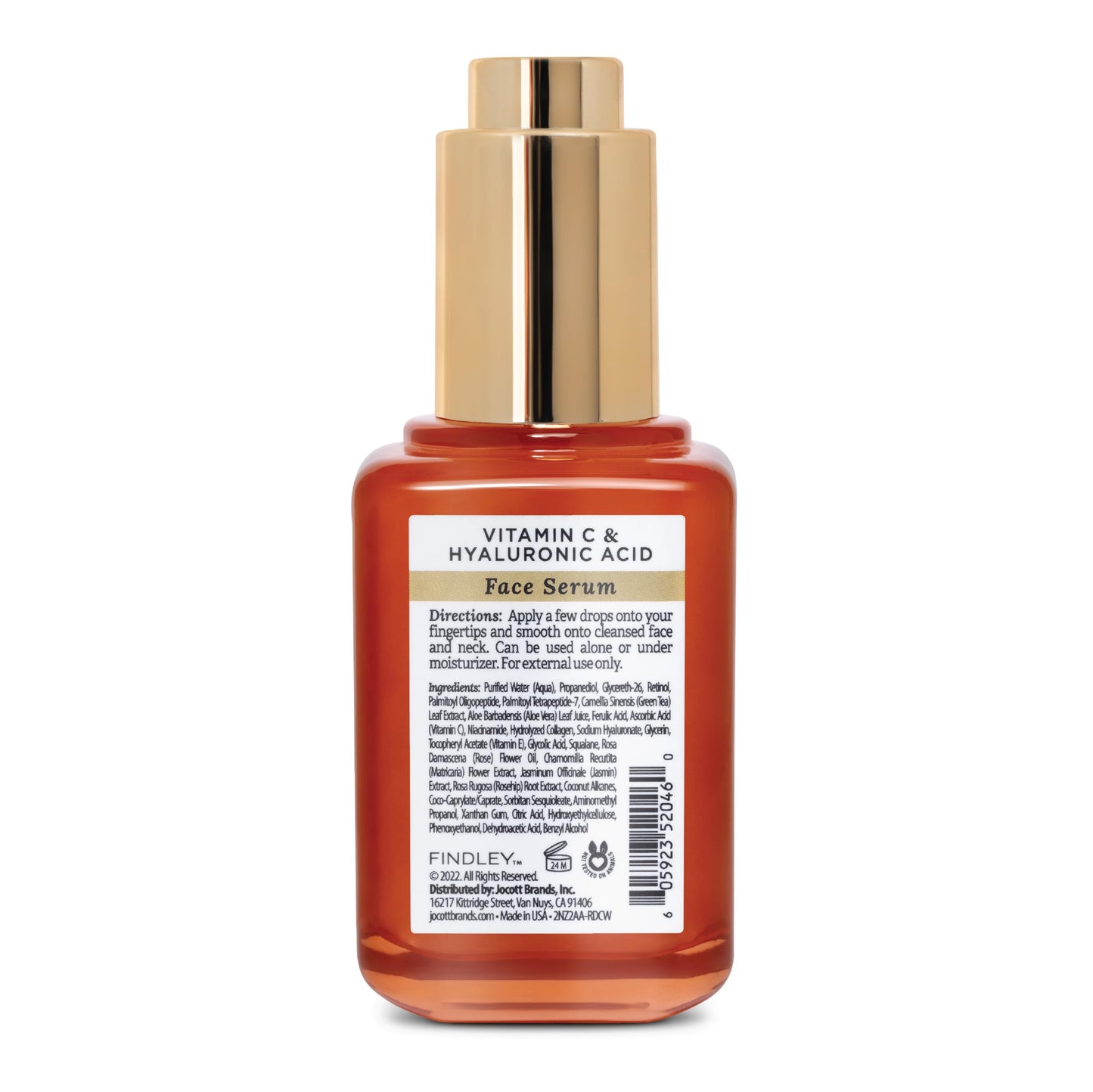 Findley All-in-One Face Serum with Vitamin C and Hyaluronic Acid - Hydrating & Anti-Aging | Promotes Youthful, Radiant Skin | Reduces Fine Lines