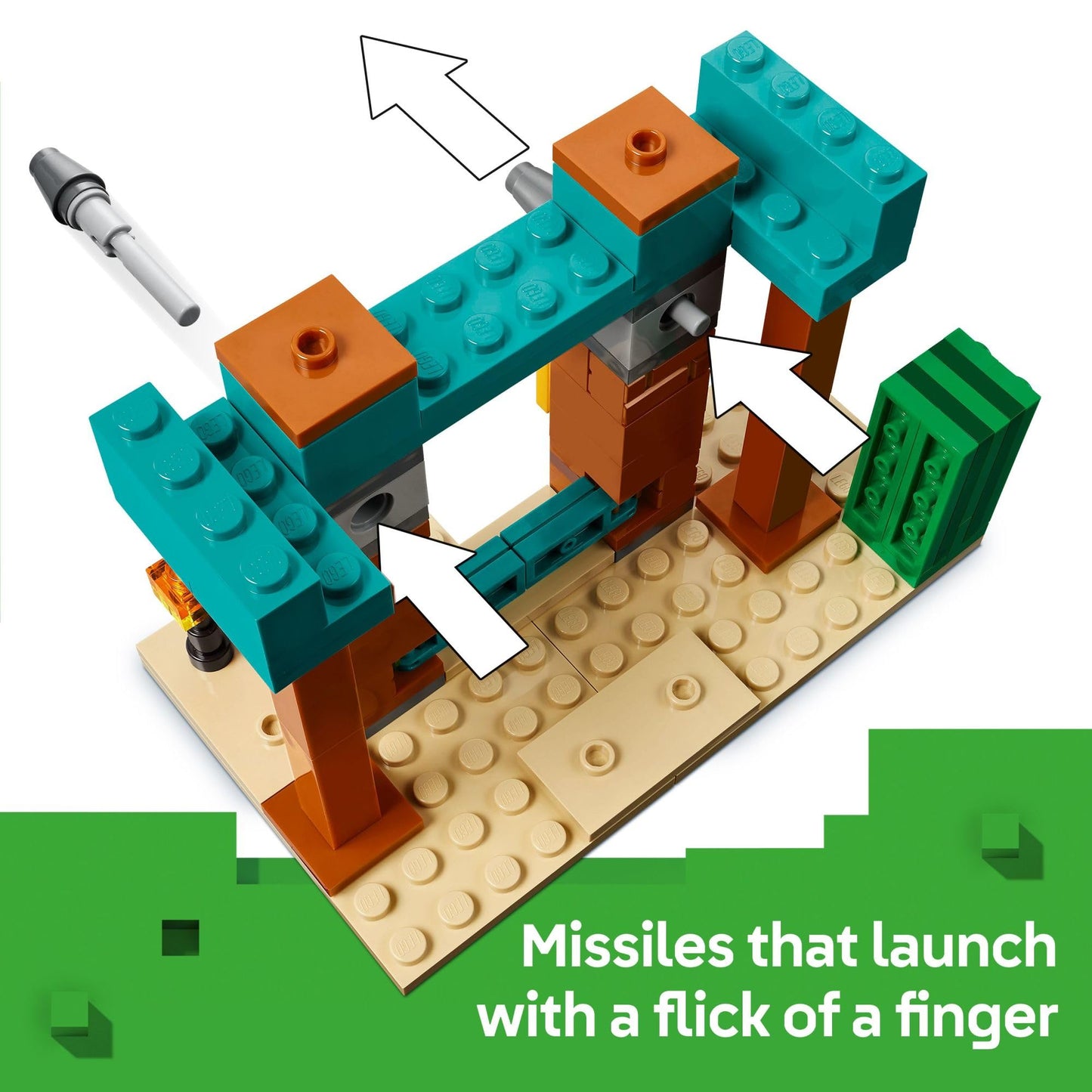 LEGO Minecraft The Illager Desert Patrol 21267, Building Toy with 4 Figures for Pretend Play, Fun Gift for Kids, Boys & Girls Ages 7+