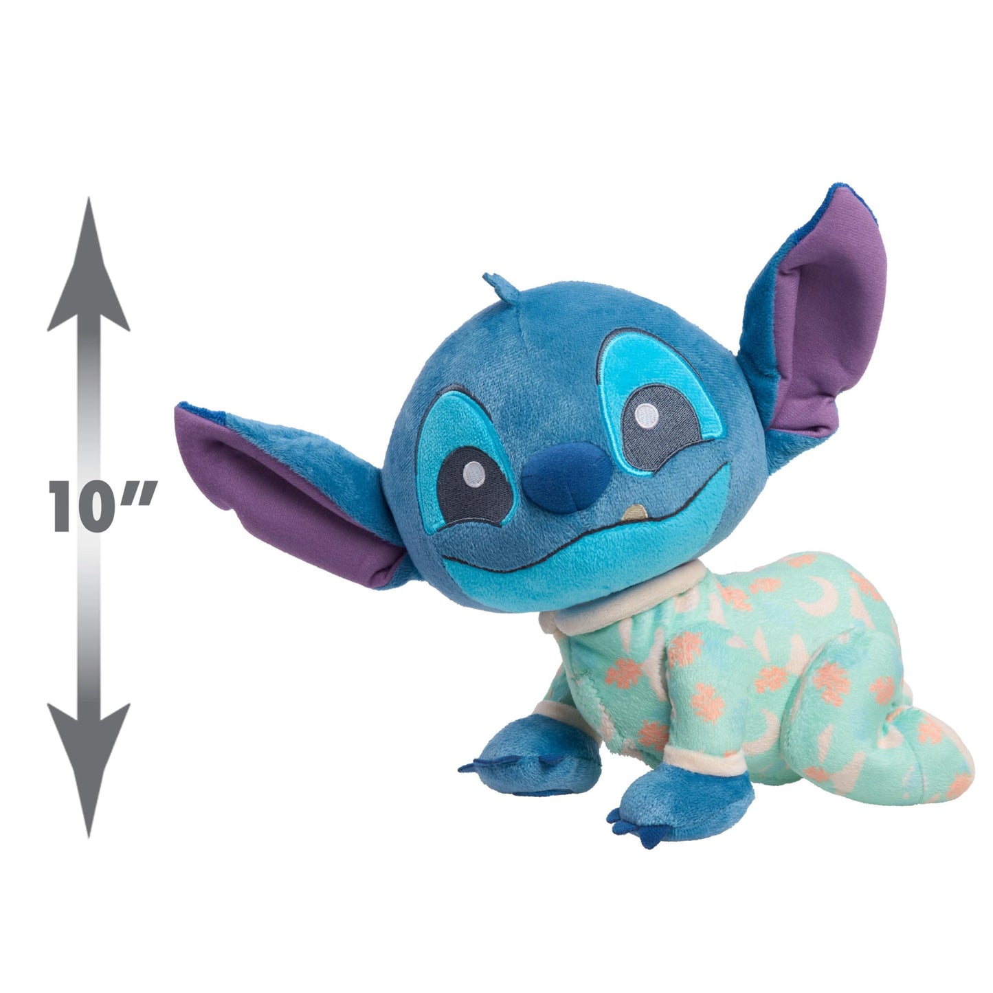 Just Play Disney Baby Musical Crawling and Talking Pals, Stitch, Interactive Plush Toy, Kids Toys for Ages 09 Month