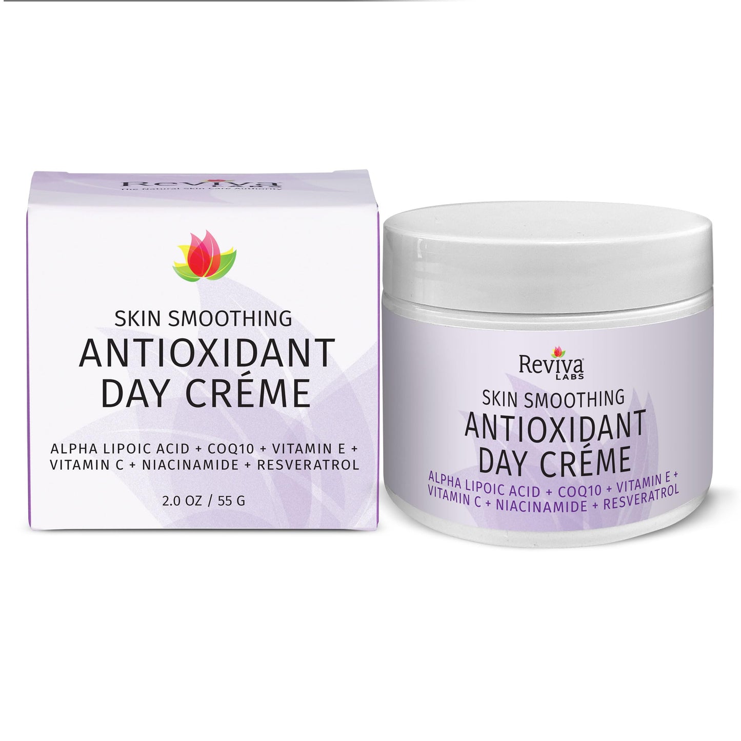 Reviva Labs Antioxidant Skin Smoothing Day Cream 2 Ounce