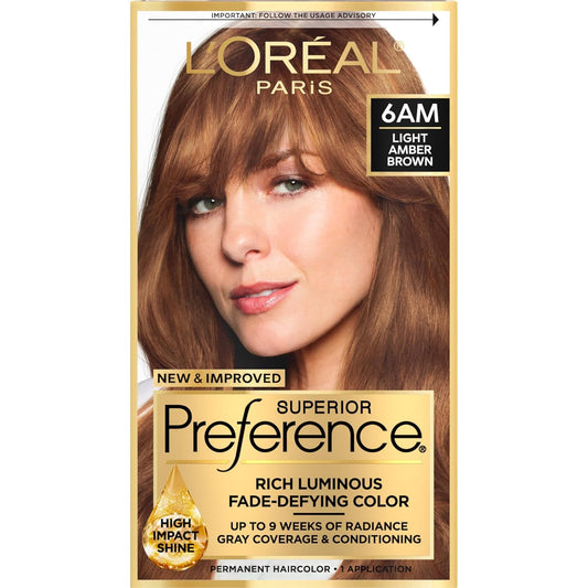 L’Oreal ParisSuperior Preference - 6AM Light Amber Brown (Warmer) 1 Each (Pack of 3)