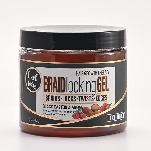 NEXT IMAGE Braid Locking Gel (Black Castor & Argan, 16 oz.)