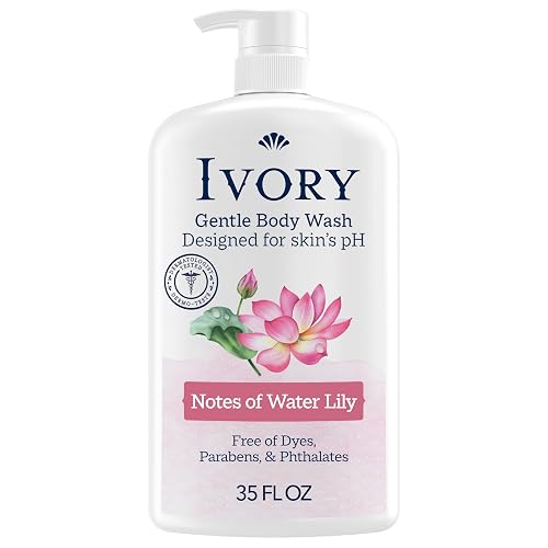 Ivory Body Wash, Designed for the Whole Family, Gentle Formula, Free of Dyes Heavy Perfumes Parabens Phthalates & Silicones, Designed for Skin's pH