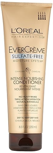 L'Oreal Paris EverCreme Sulfate-Free Moisture System Intense Nourishing Conditioner, 8.5 Fluid Ounce