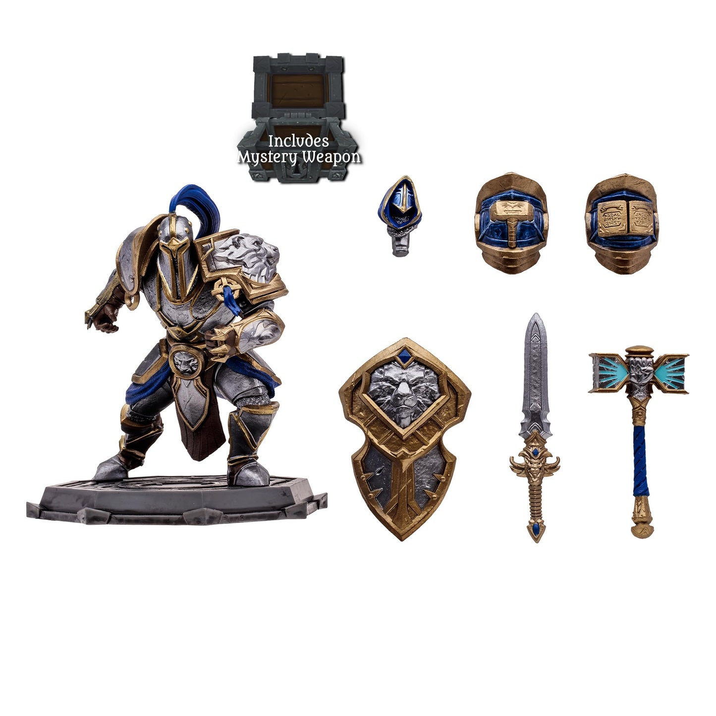 McFarlane Toys - World of Warcraft Human: Warrior/Paladin (Common) 1:12 Scale Posed Figure